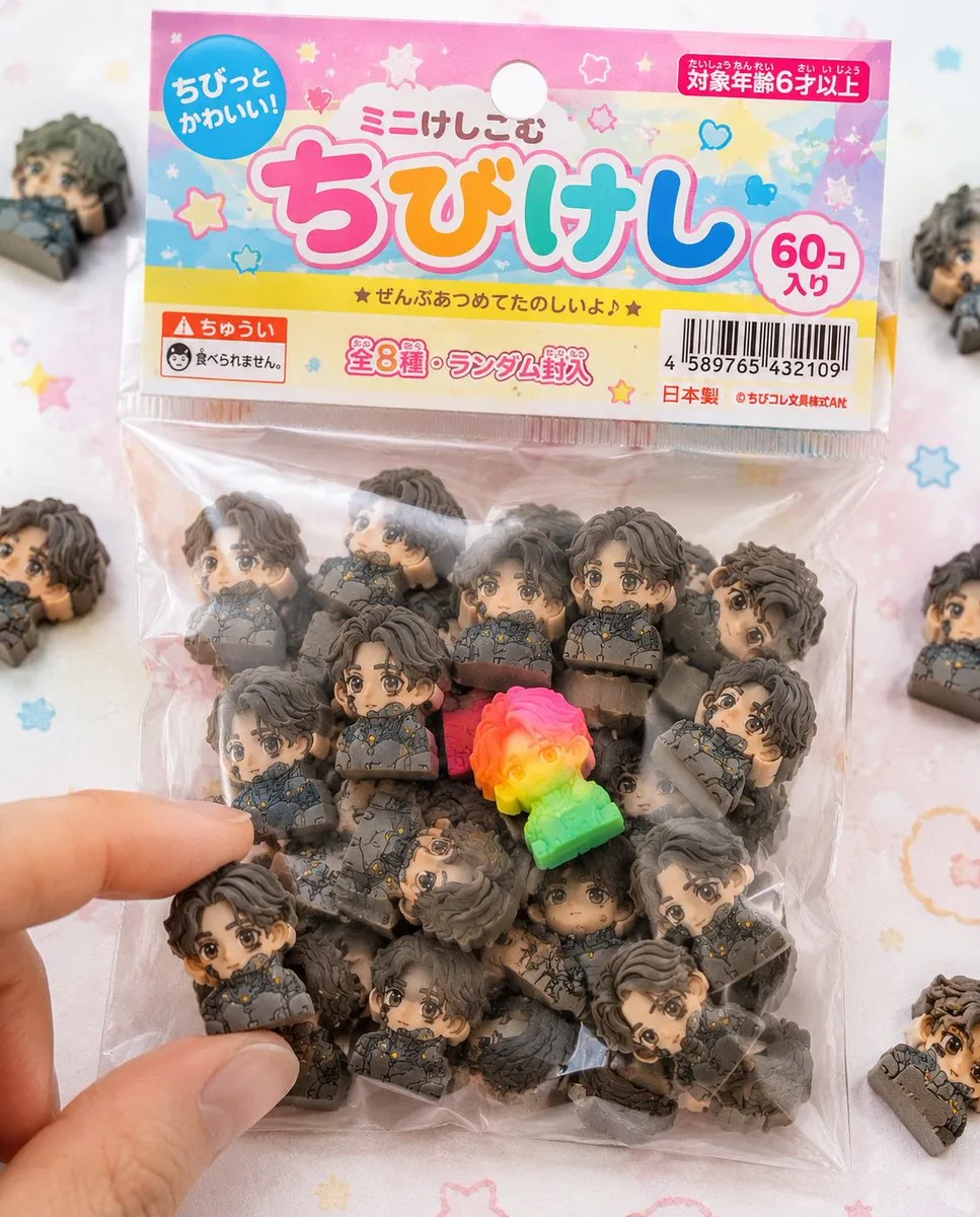 Chibi Eraser Product Photography reference