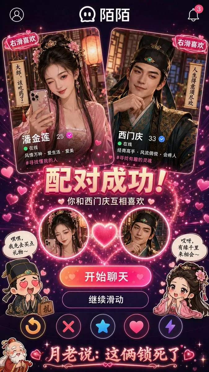 Historical Character Modern Match Interaction reference