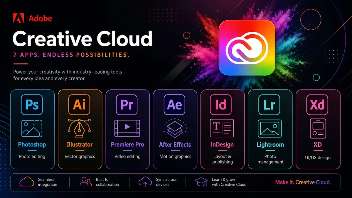 Neon Creative Cloud Promo Poster reference
