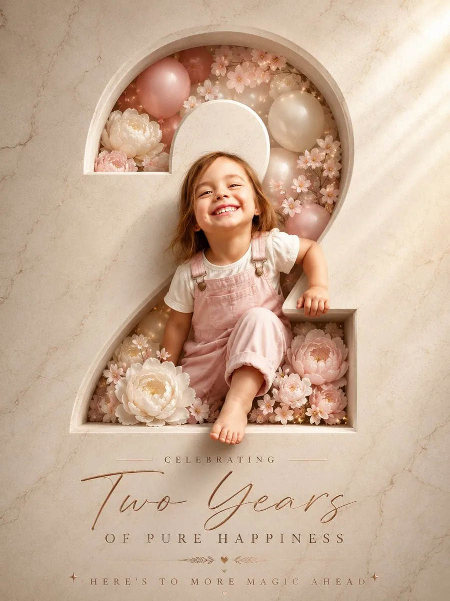 Two Years Birthday Portrait reference