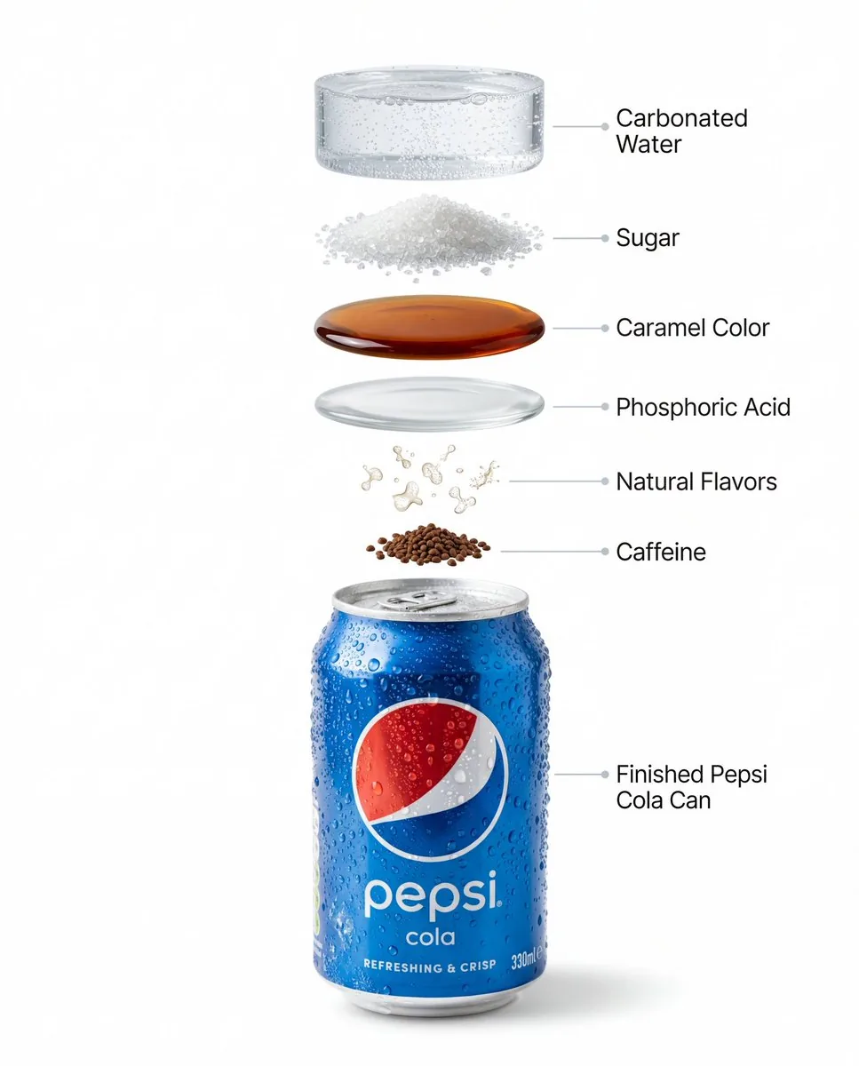 Hyper-Realistic Product Photography and Infographic Prompts for Pepsi - Nano Banana Pro AI Prompt for Product Marketing reference