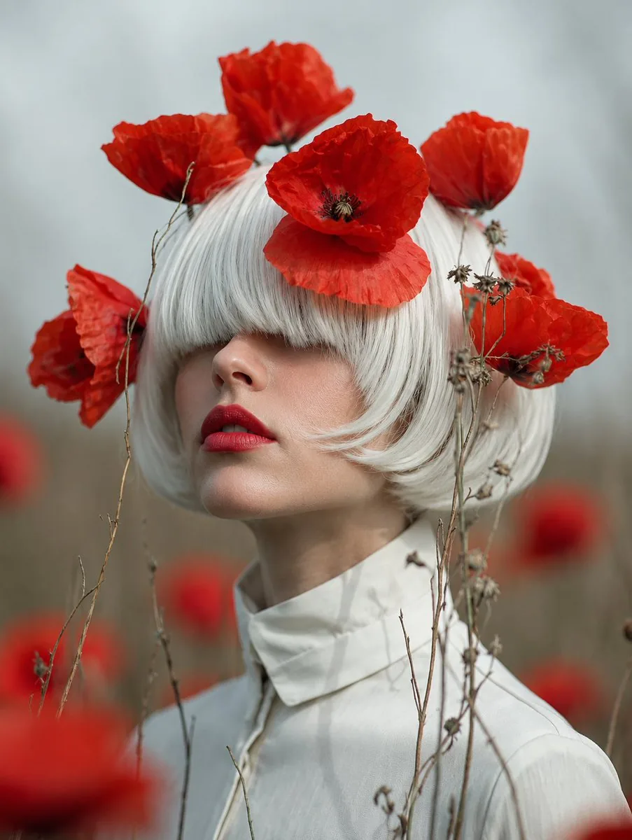 Faceless Lady of Red Poppies reference