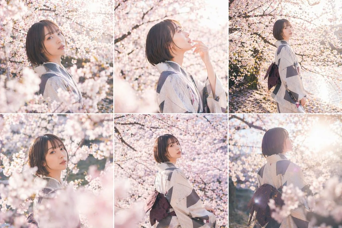 Cherry Blossom Kimono Portrait Grid reference