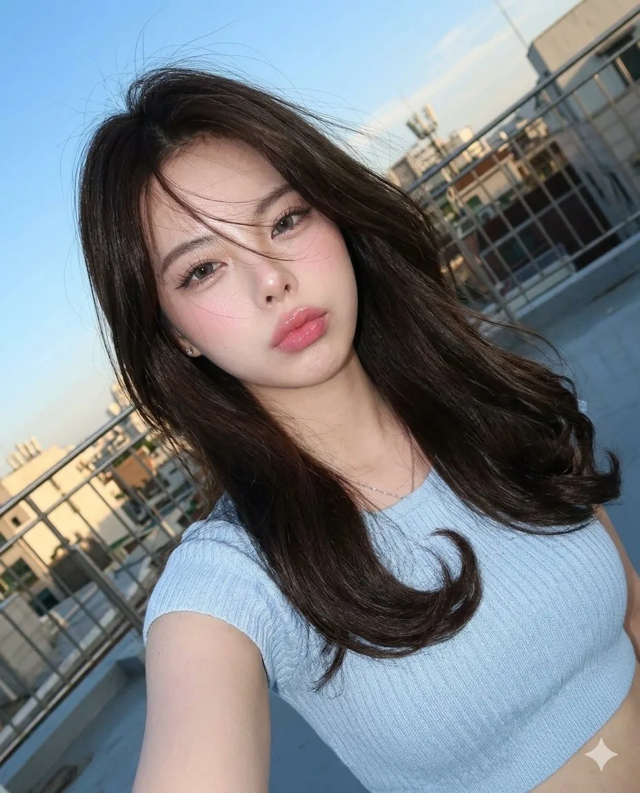 High-Angle Digicam Selfie reference