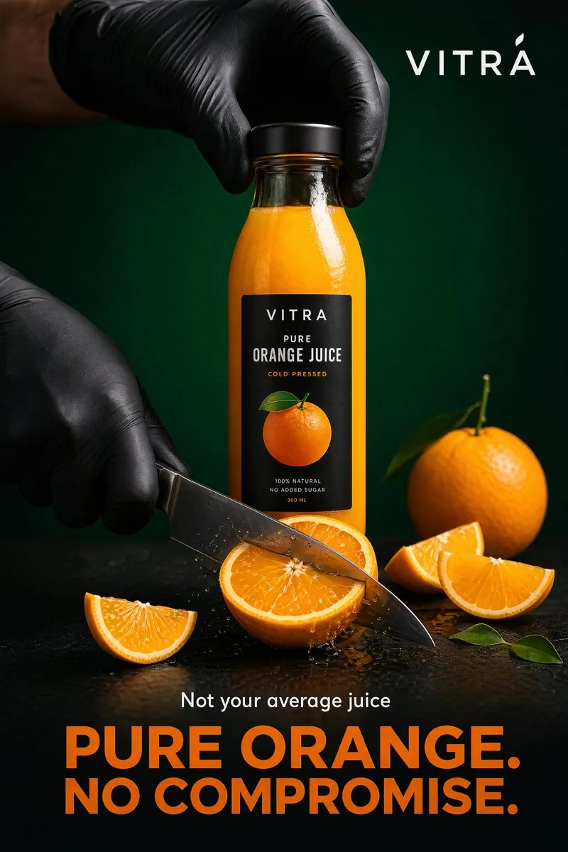 Premium Beverage Commercial Poster reference