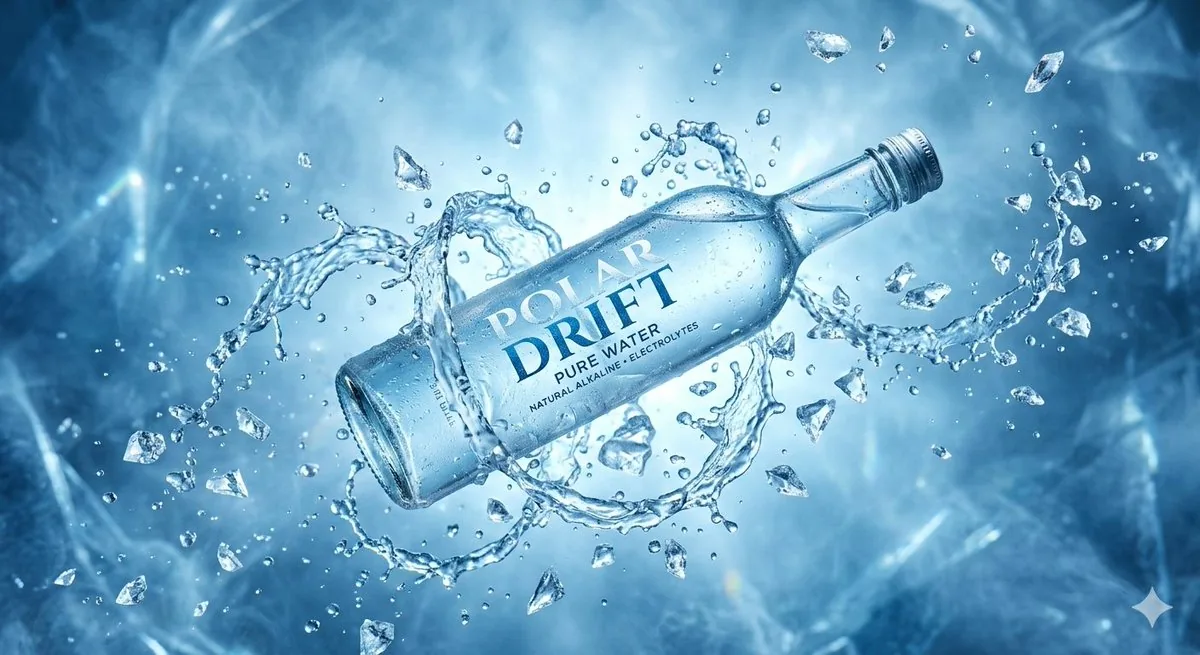 Levitating Bottled Water Commercial Prompt - Nano Banana Pro AI Prompt for Product Marketing reference