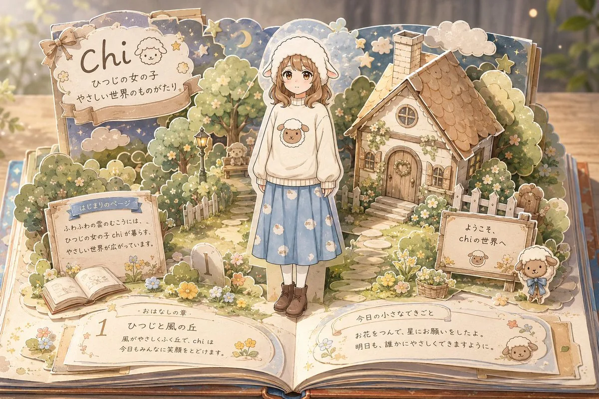Sheep Girl Pop-Up Storybook reference