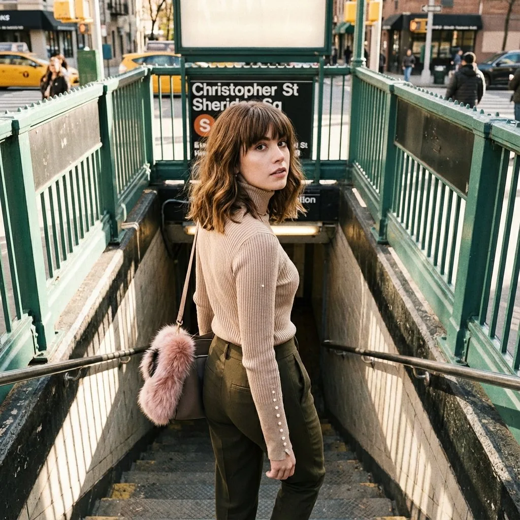 Urban Lifestyle Fashion Photography Prompt - Nano Banana Pro AI Prompt for Social Media Post reference
