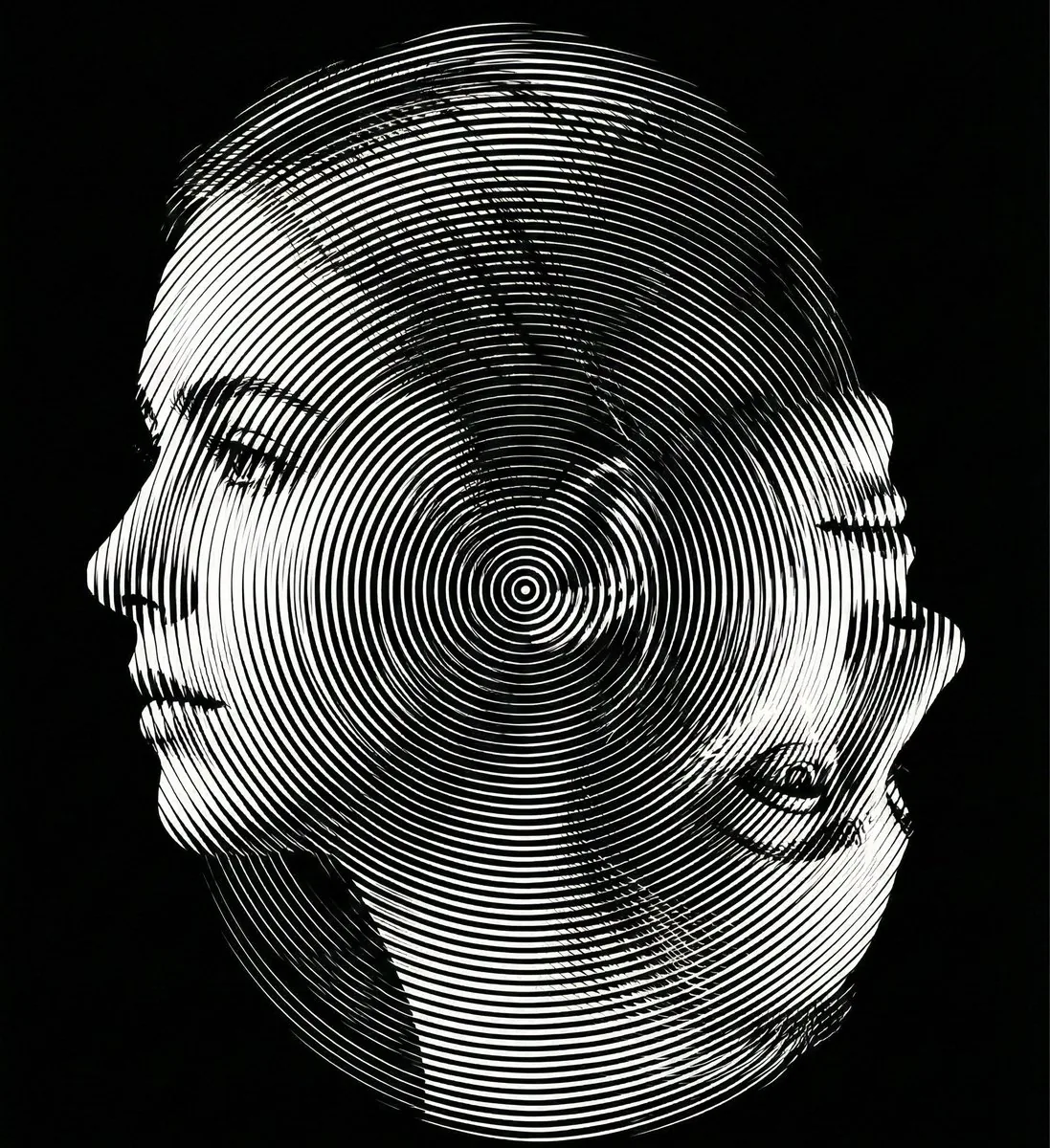 Dual-Orientation Optical Illusion Portrait - Nano Banana Pro AI Prompt for Infographic / Edu Visual reference