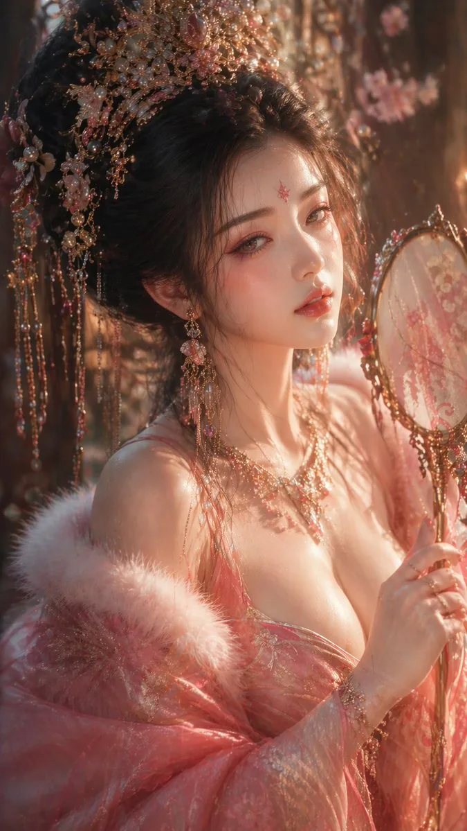 Tang Dynasty Aesthetic CG Illustration reference