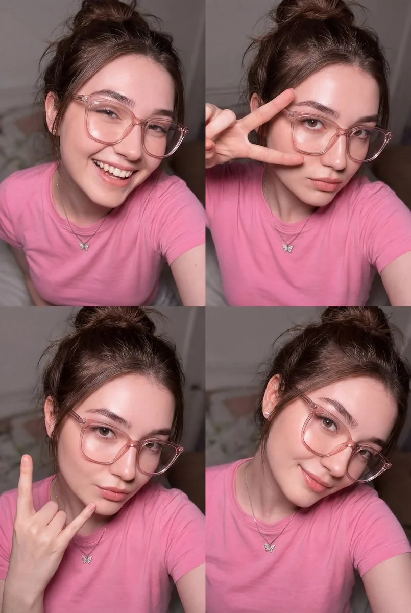 Four-Panel Flash Portrait Collage Prompt - Nano Banana Pro AI Prompt for Social Media Post reference