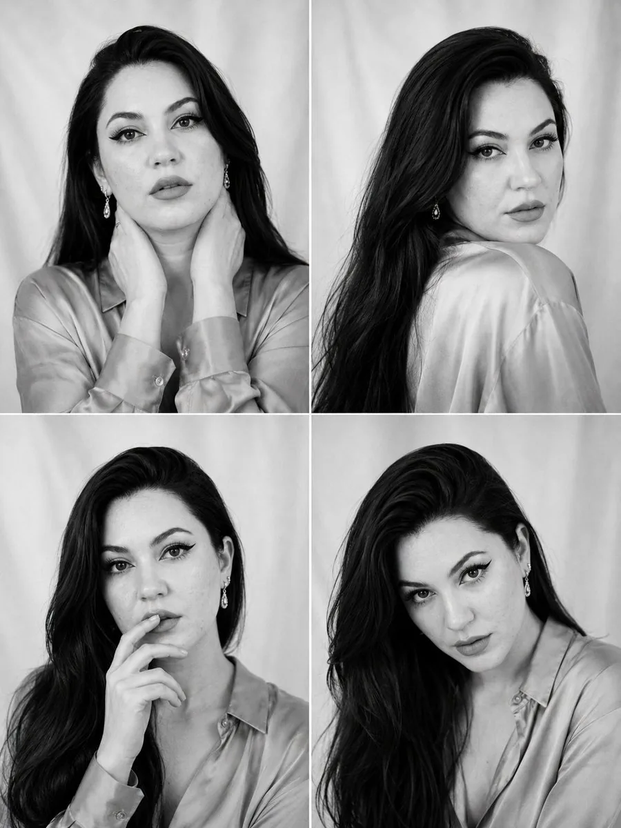Fashion Casting Contact Sheet reference