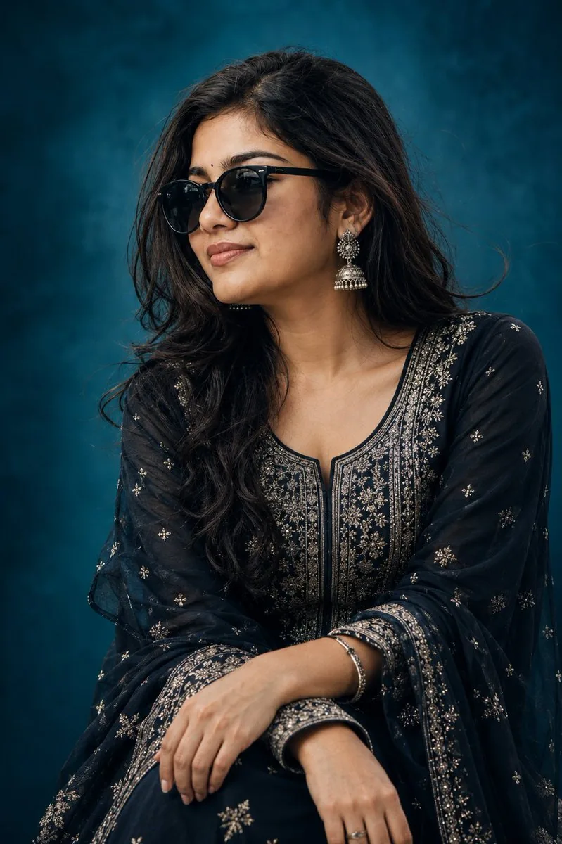 Elegant Indian Birthday Portrait reference