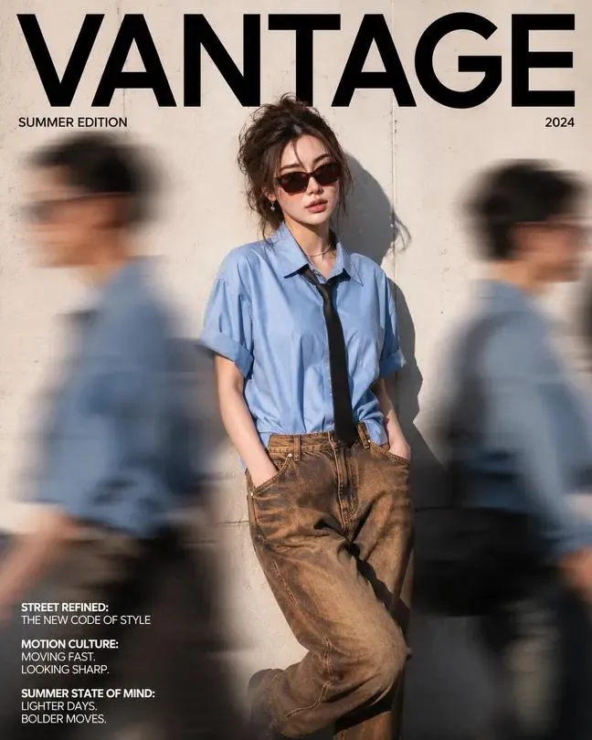 Modern Fashion Magazine Cover reference