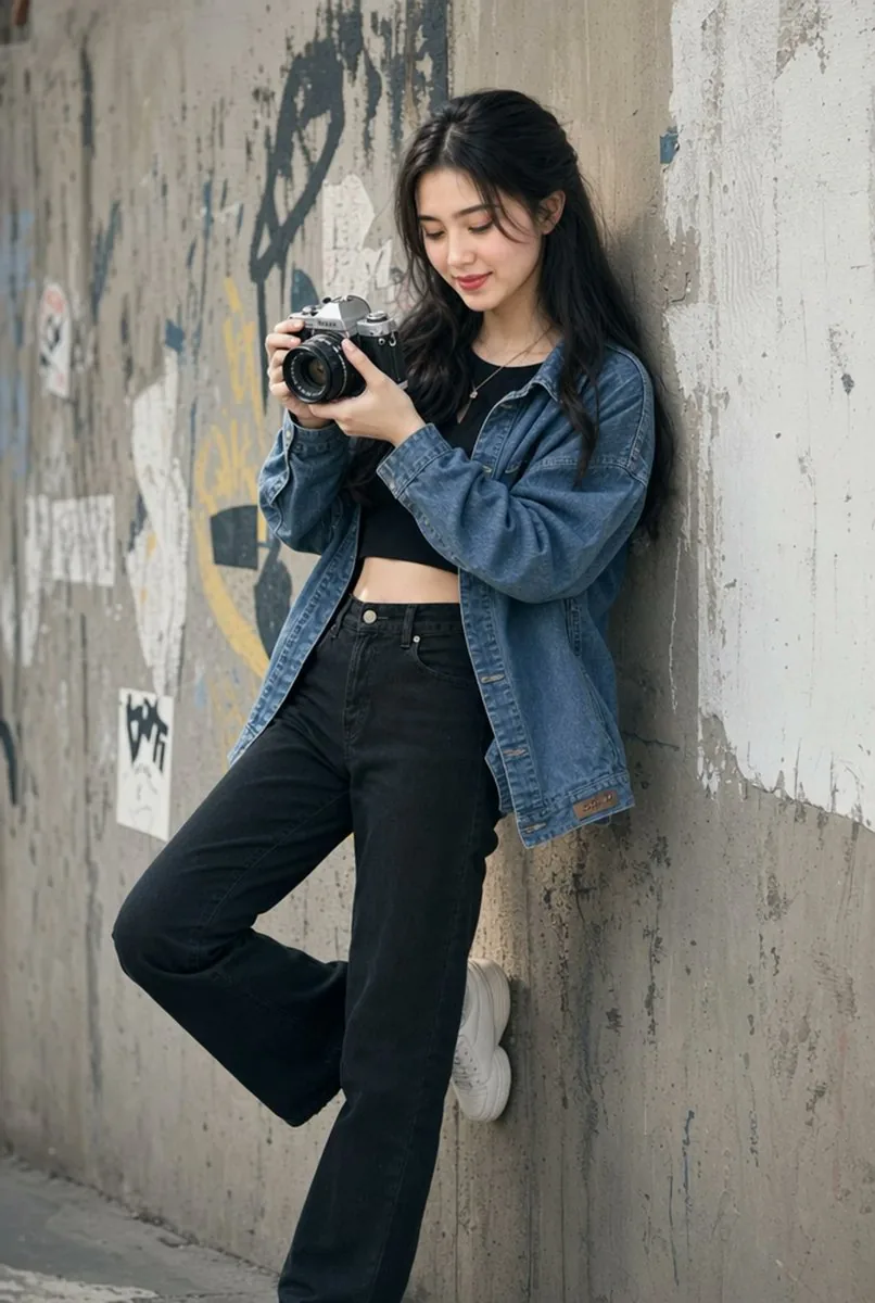 Urban Film Camera Portrait reference