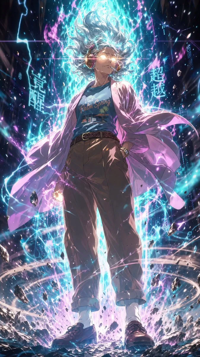 Cyberpunk Anime Energy Awakening reference
