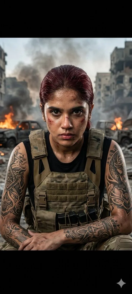 Cinematic Military Woman Portrait - Nano Banana Pro AI Prompt for Game Asset reference