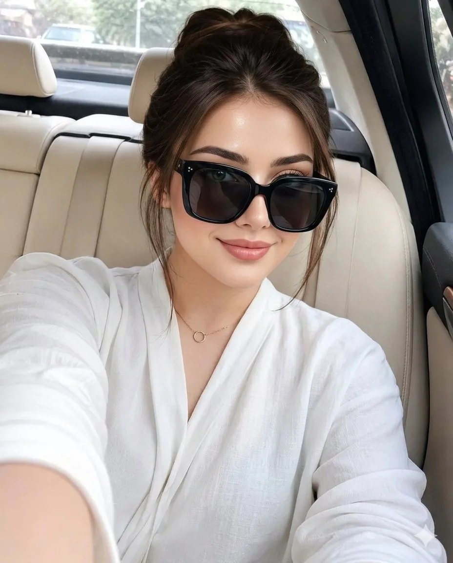 Luxury Car Interior Selfie reference