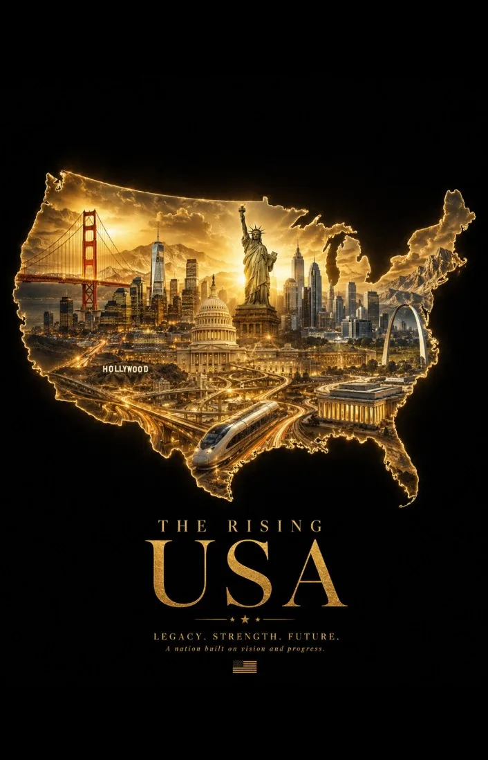 Geographic Silhouette Editorial Poster reference