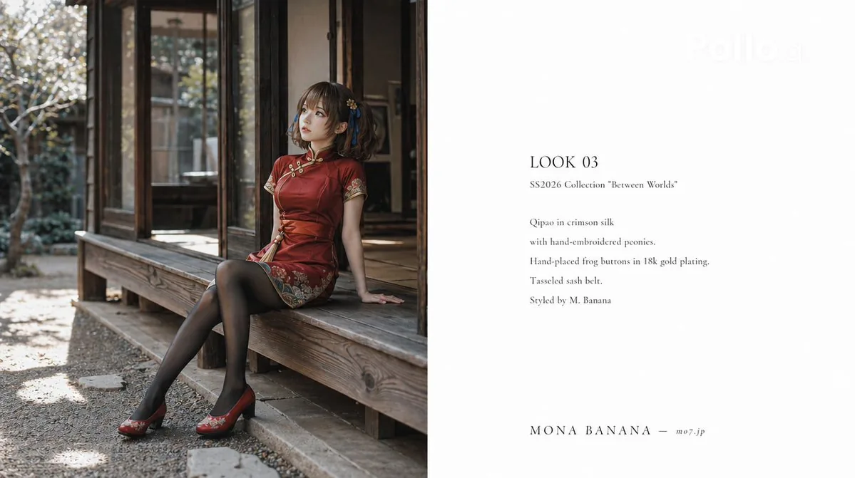 High Fashion Lookbook Spread reference