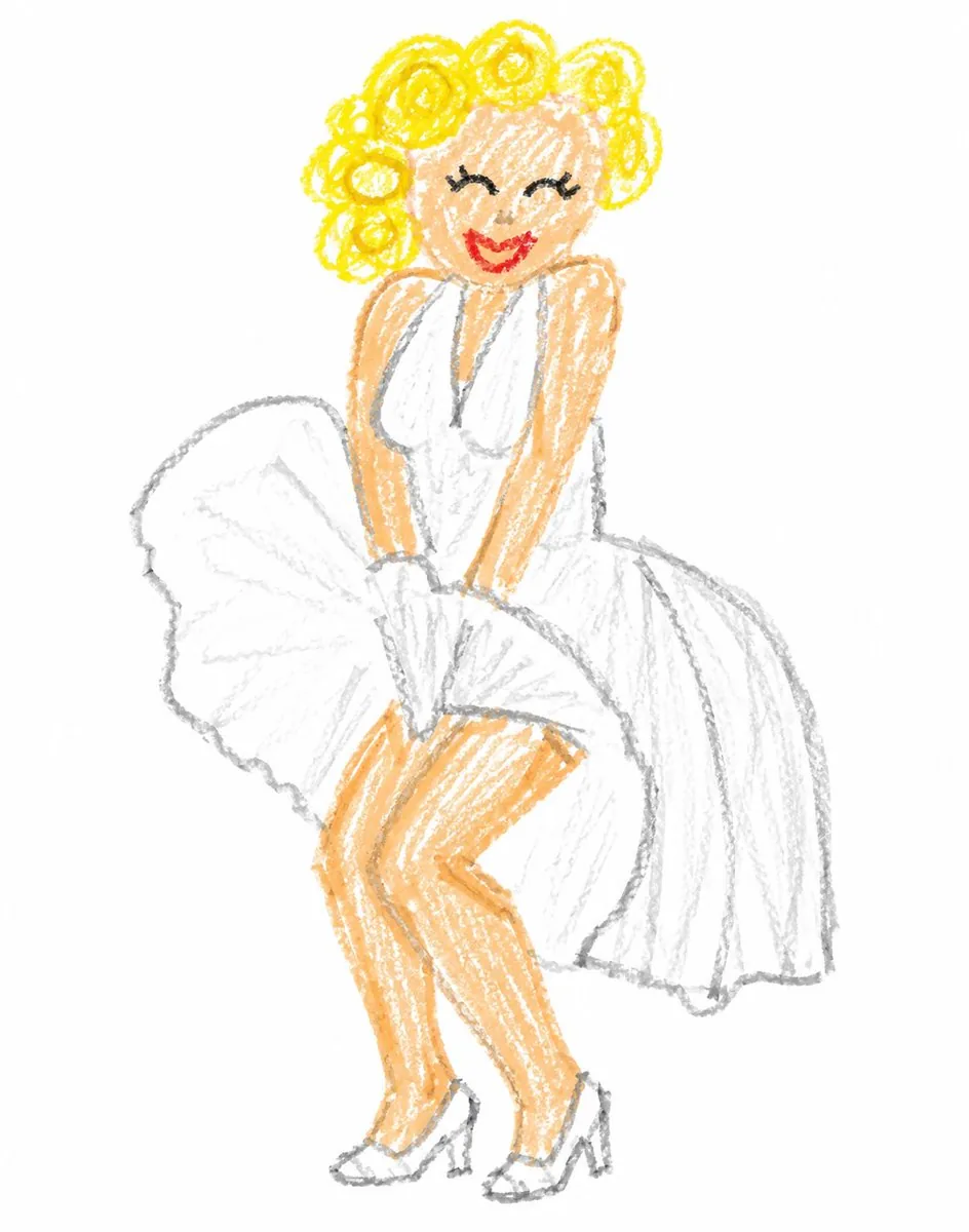 Crayon Style Clumsy Drawing reference