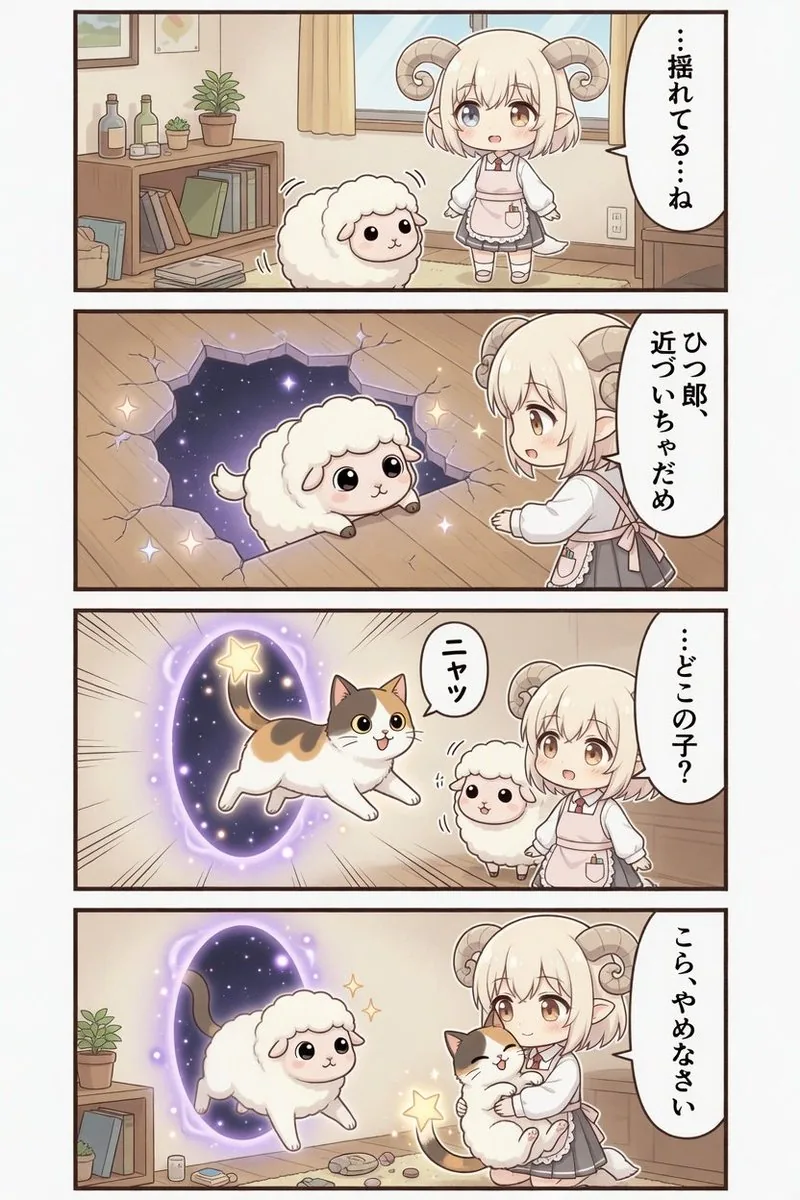 Kawaii Sheep Girl Portal Comic reference