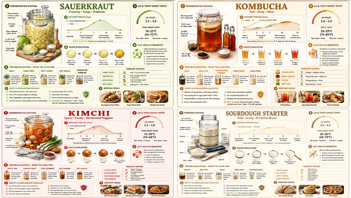 Fermentation Science Infographic Grid reference