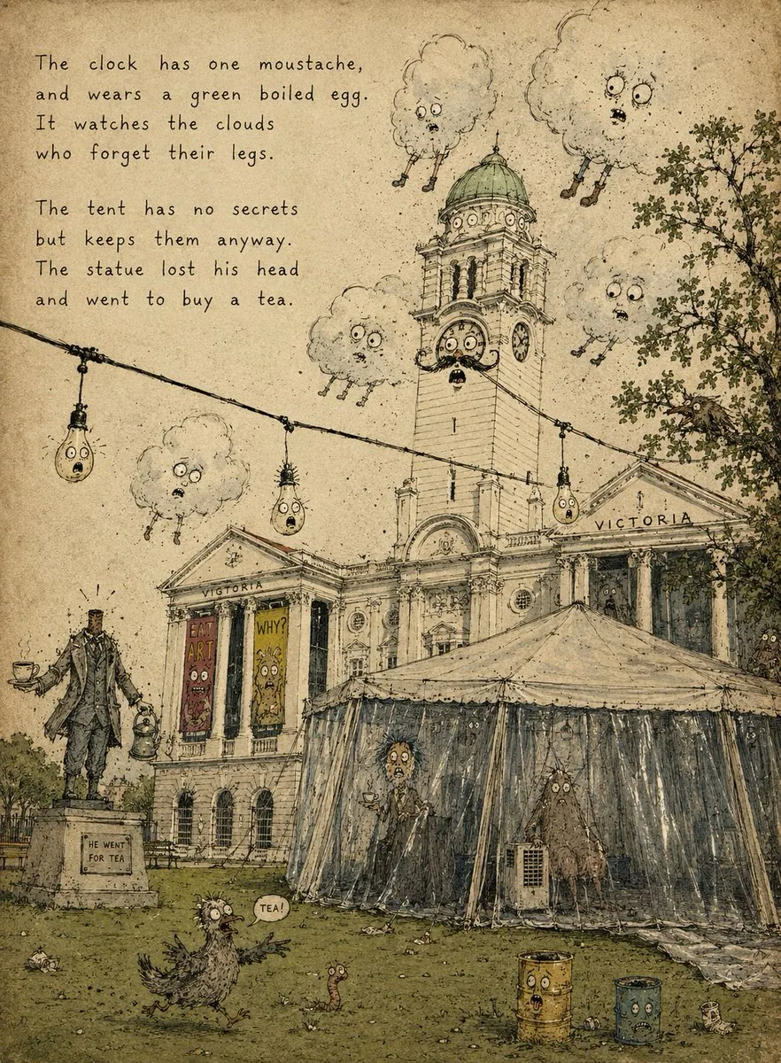Vintage Creepy Children's Book Transformation reference