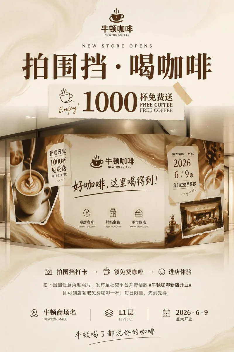 Newton Coffee Opening Poster reference