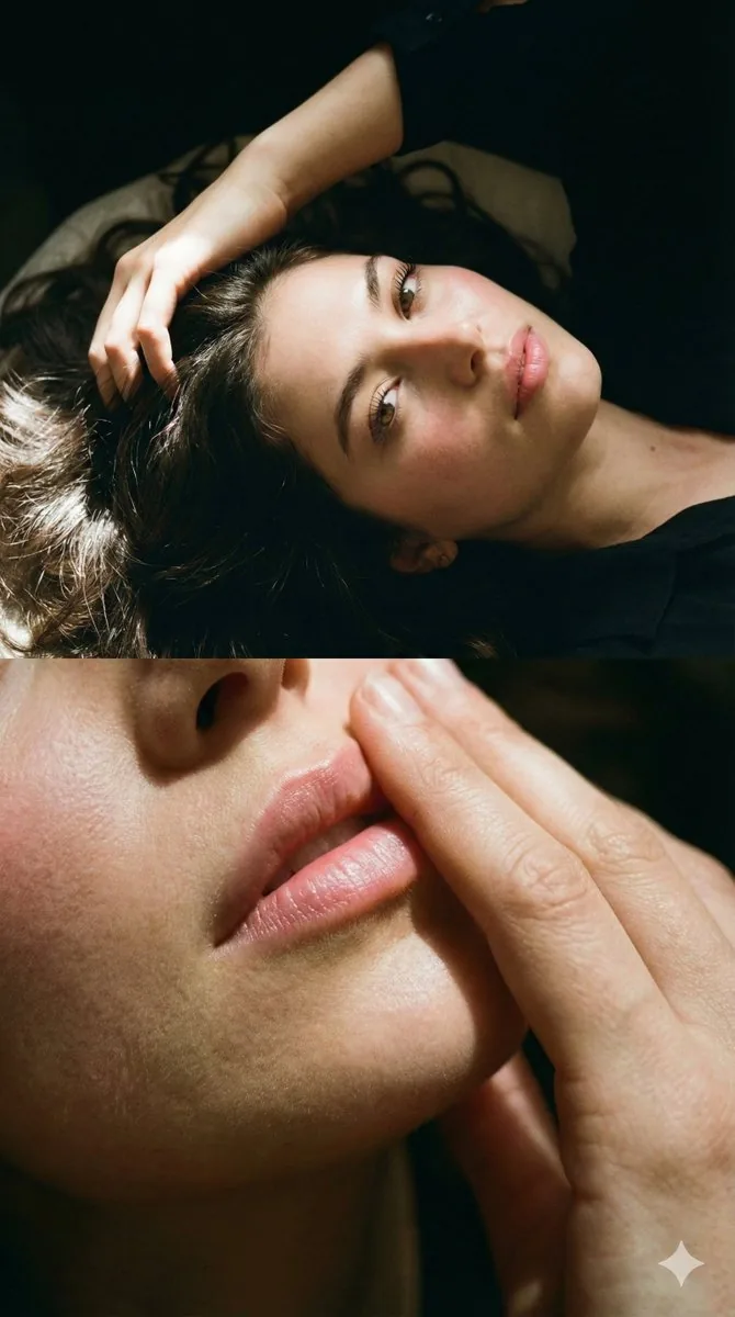 Two-Part Cinematic Portrait with Identity Lock reference