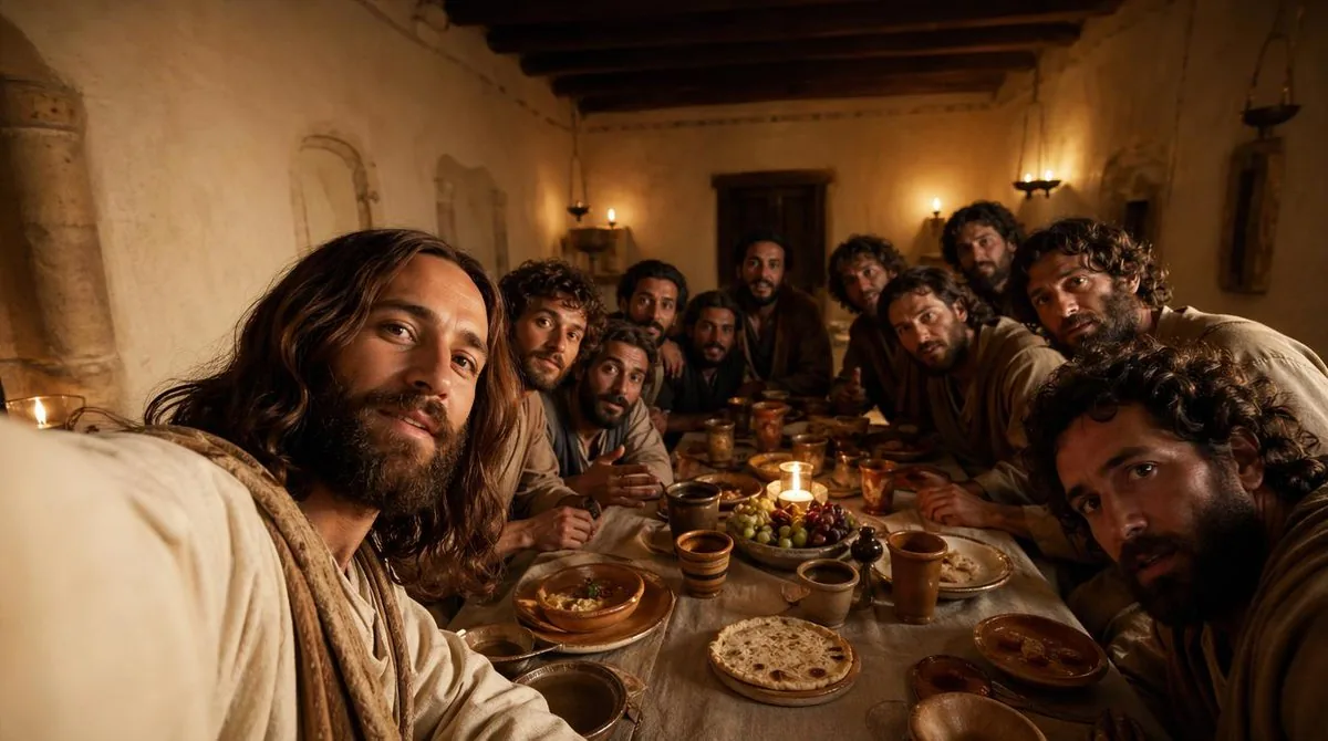 Cinematic Last Supper Scene reference