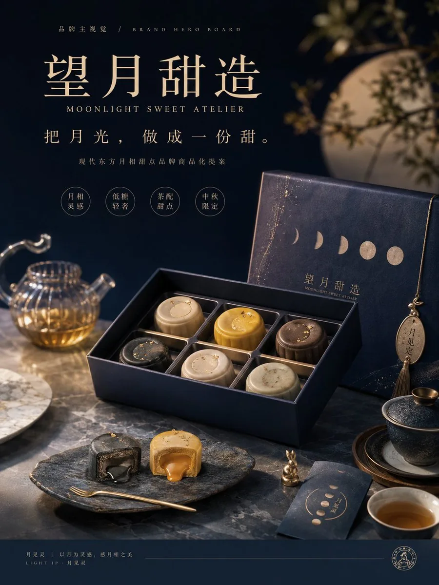 Moon Phase Mooncake Brand Hero Board reference