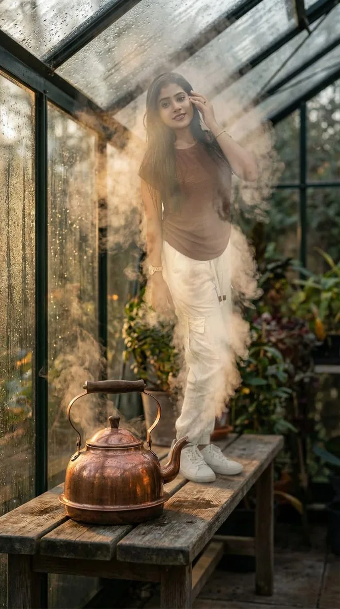 Hyper-Realistic Steam Figure of a Person - Nano Banana Pro AI Prompt for Product Marketing reference