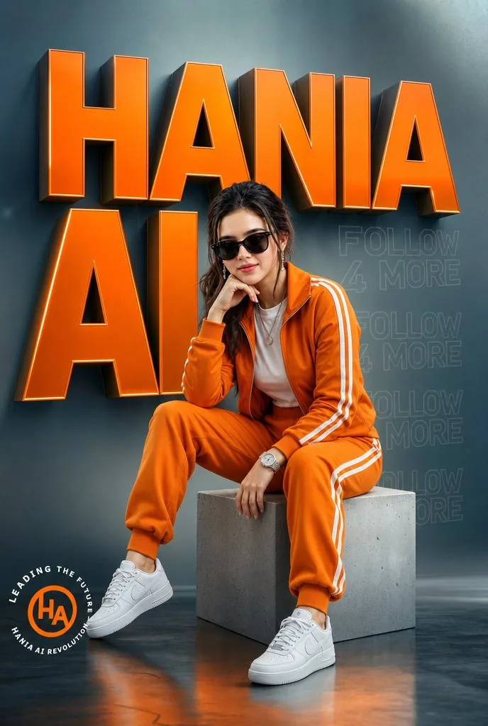 Orange Tracksuit Studio Poster reference