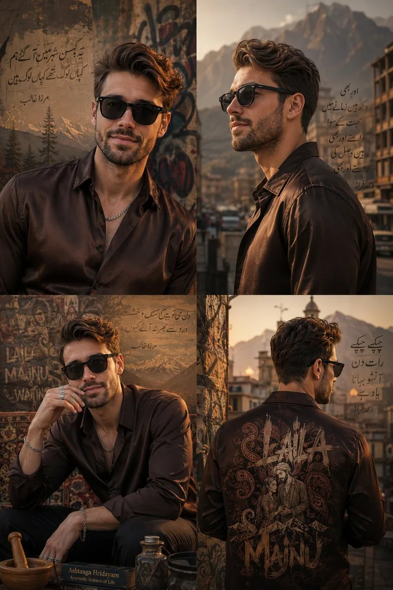 Luxury Urban Chaos Fashion Poster reference