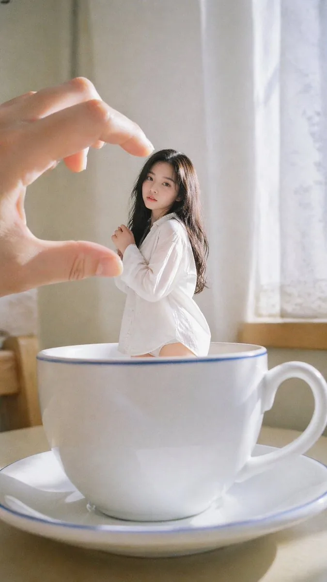 Forced Perspective Idol Portrait reference