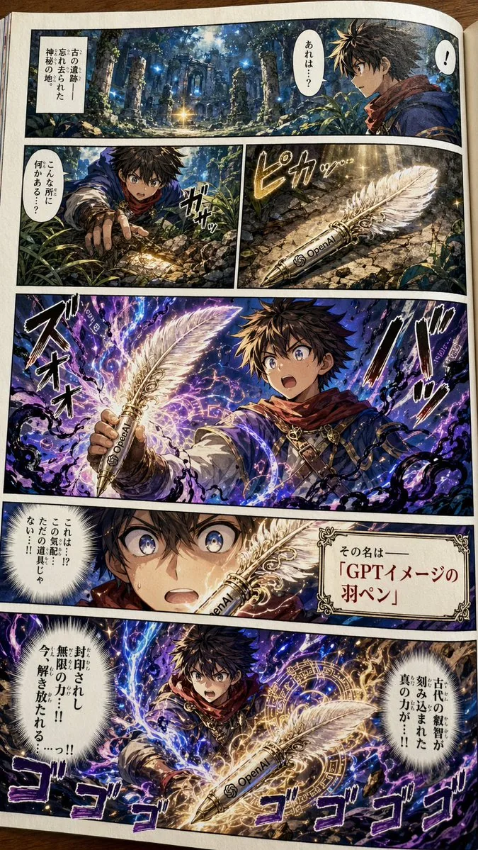 Japanese Shonen Manga Page reference
