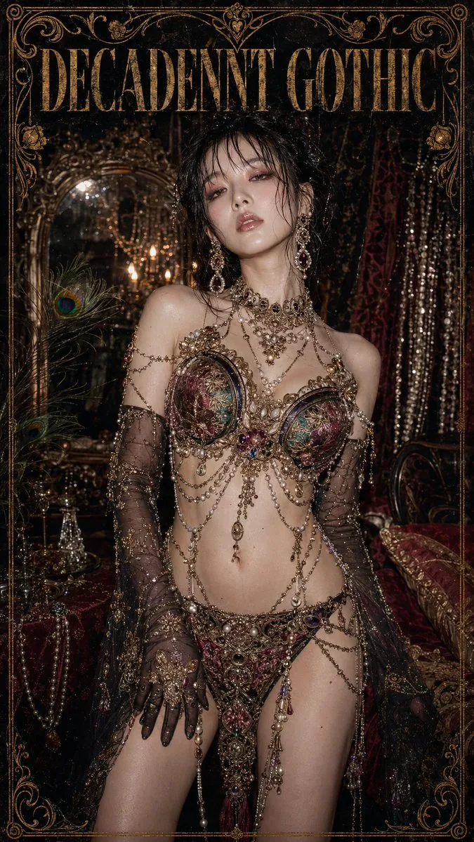 Decadent Gothic Boudoir Poster reference
