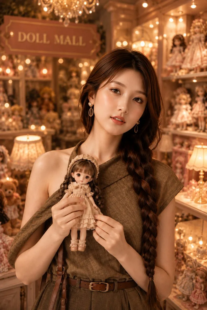 Vintage Doll Mall Portrait reference