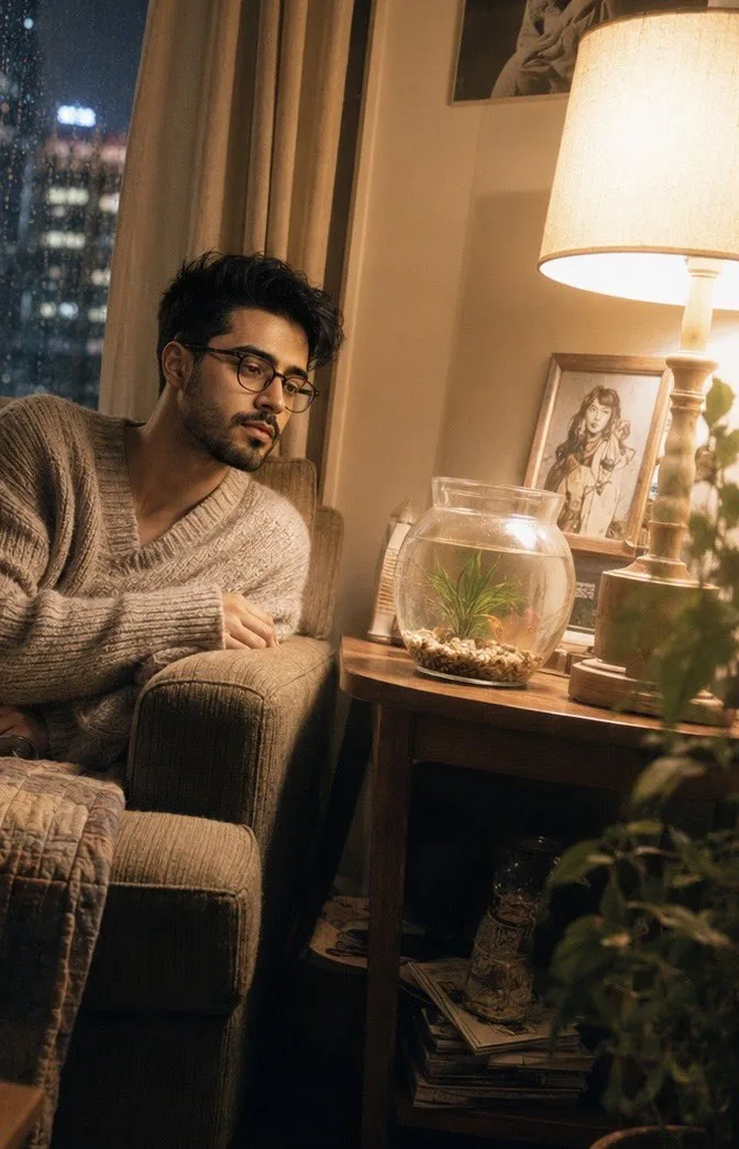 Rainy Urban Night Portrait - Nano Banana Pro AI Prompt for Social Media Post reference