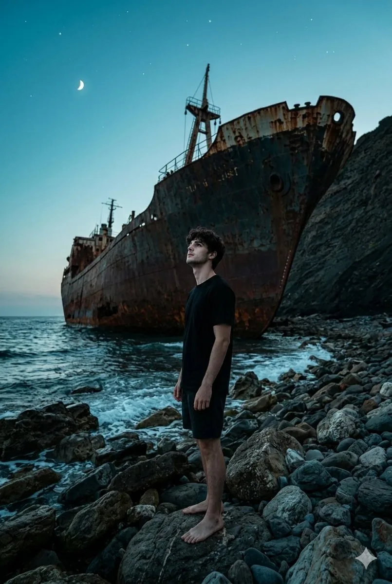 Shipwreck Twilight Scene reference