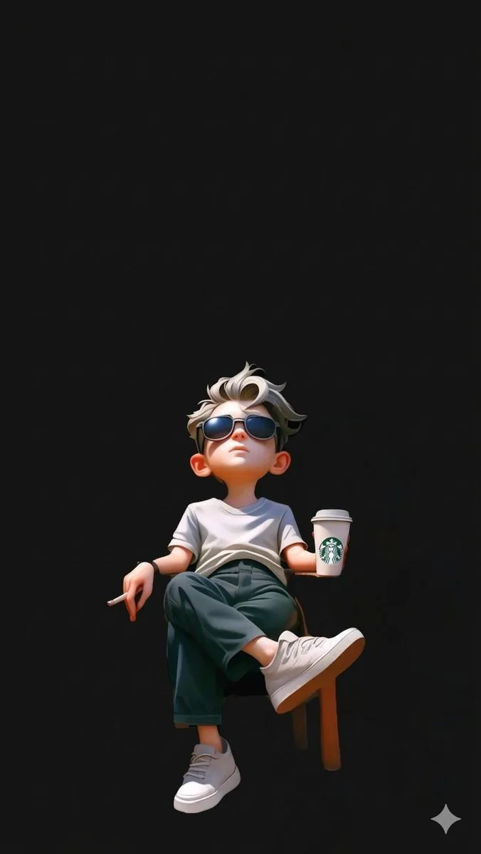 Pixar Style Cool Boy Illustration reference