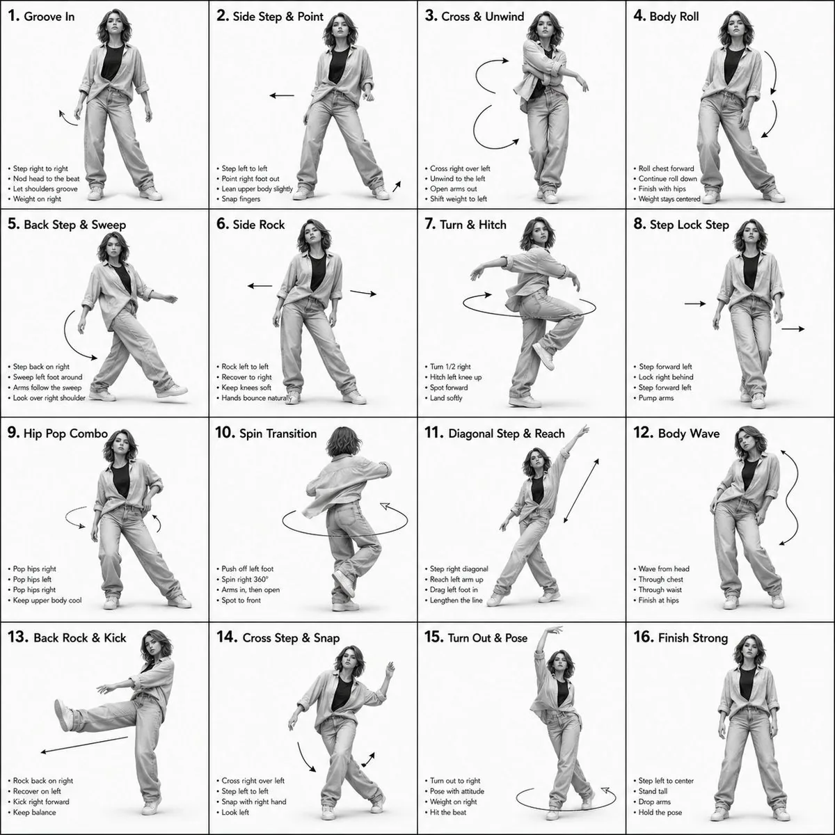 3D Rendered Dance Sequence Guide reference