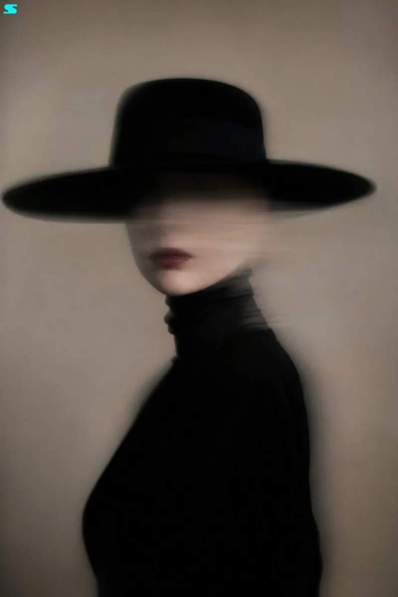 Surreal Minimalist Fashion Portrait reference