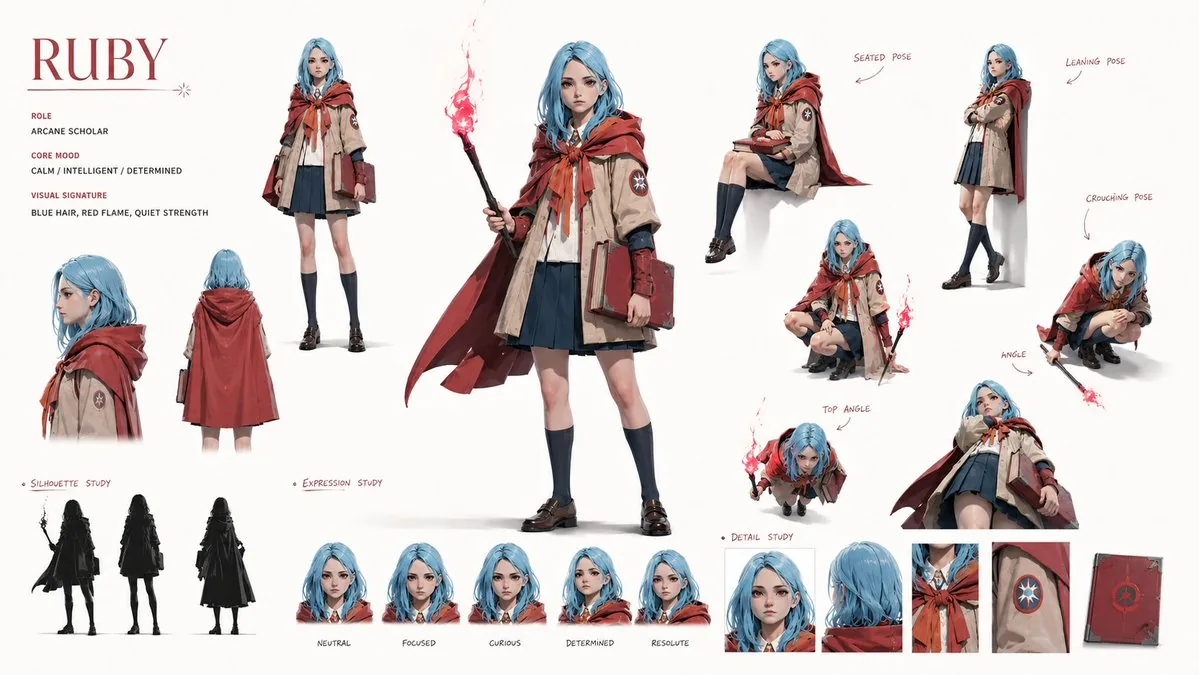 Character Identity Board reference