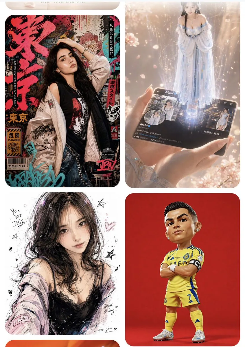 AI Inspiration Gallery Grid reference