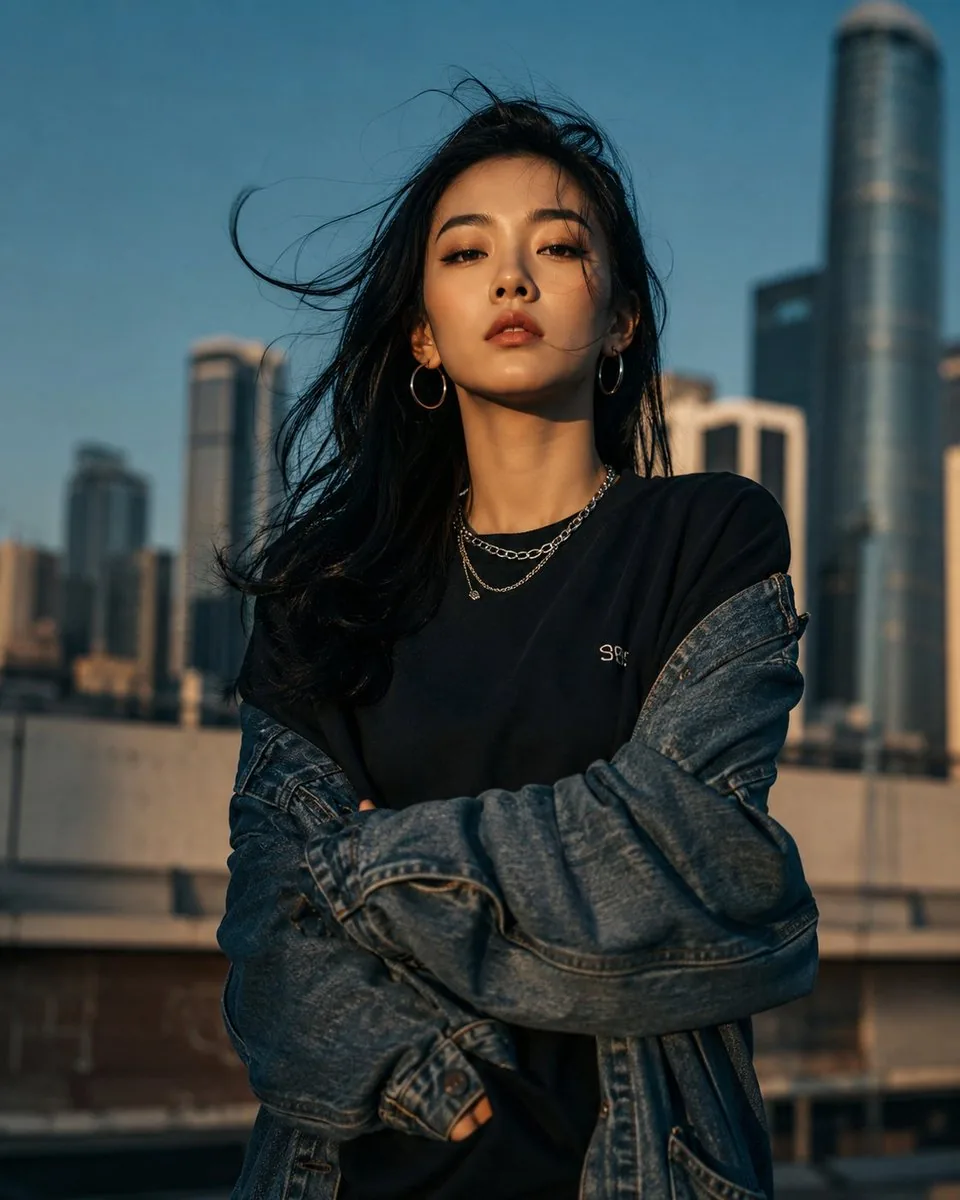 Urban Urban Fashion Cinematic Portrait reference