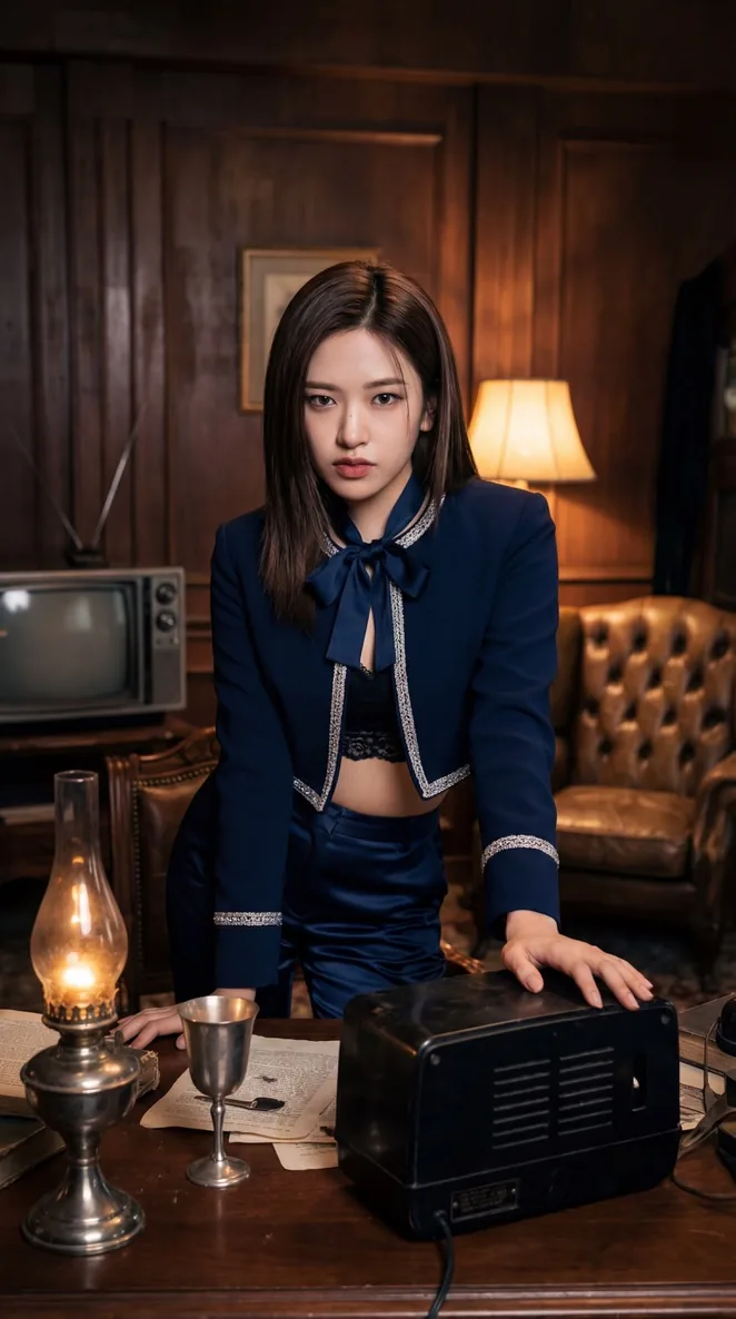 IVE KPOP Idol Retro Cinematic Portraits - Nano Banana Pro AI Prompt for Social Media Post reference