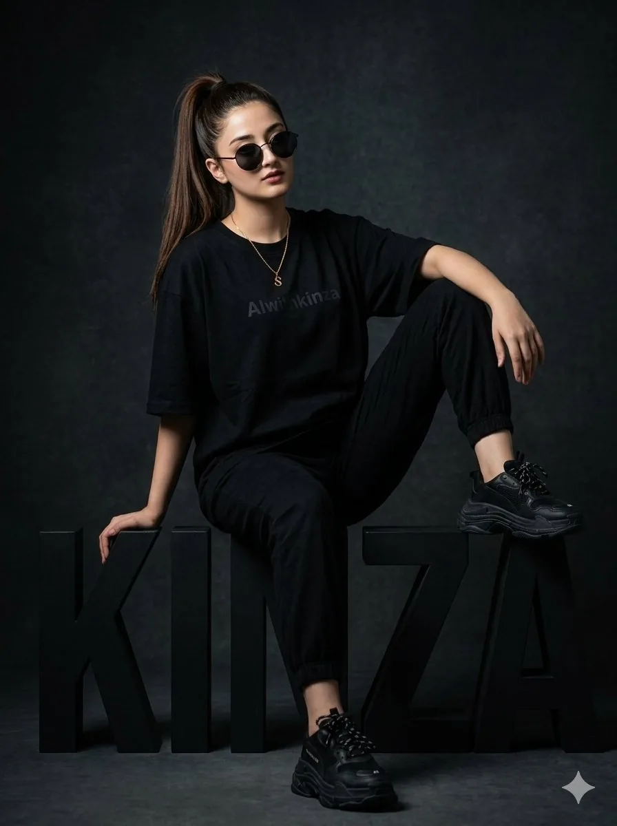 Fashion Editorial 3D Block Letter Shot reference