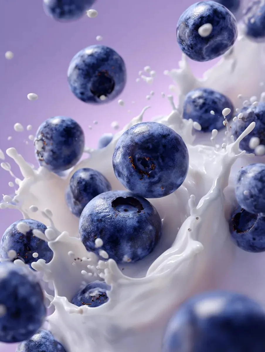 Macro Splash Photography of Orange Slices and Milk - Nano Banana Pro AI Prompt for Product Marketing reference